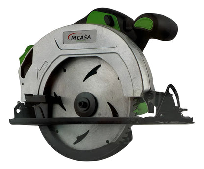 Sierra circular inalambrica MCASA 2 Baterias 800w C/cargador Verde Lima 50/60